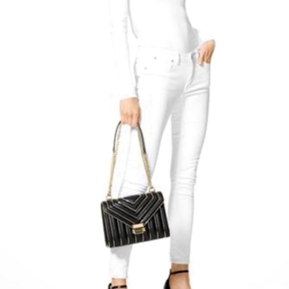 - SOLD **Michael Kors Whitney Outlined Quilted - Picture 4 of 4